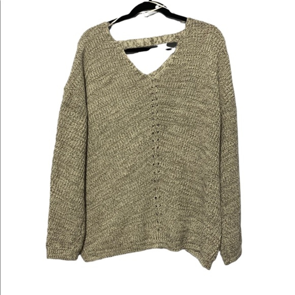 Grey V Neck Sweater